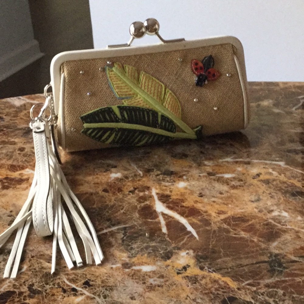 Lady bug  clutch/wristlet -